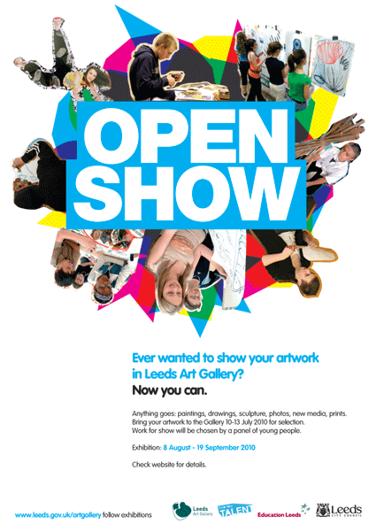 Talent Show Poster. Open Show workshops.